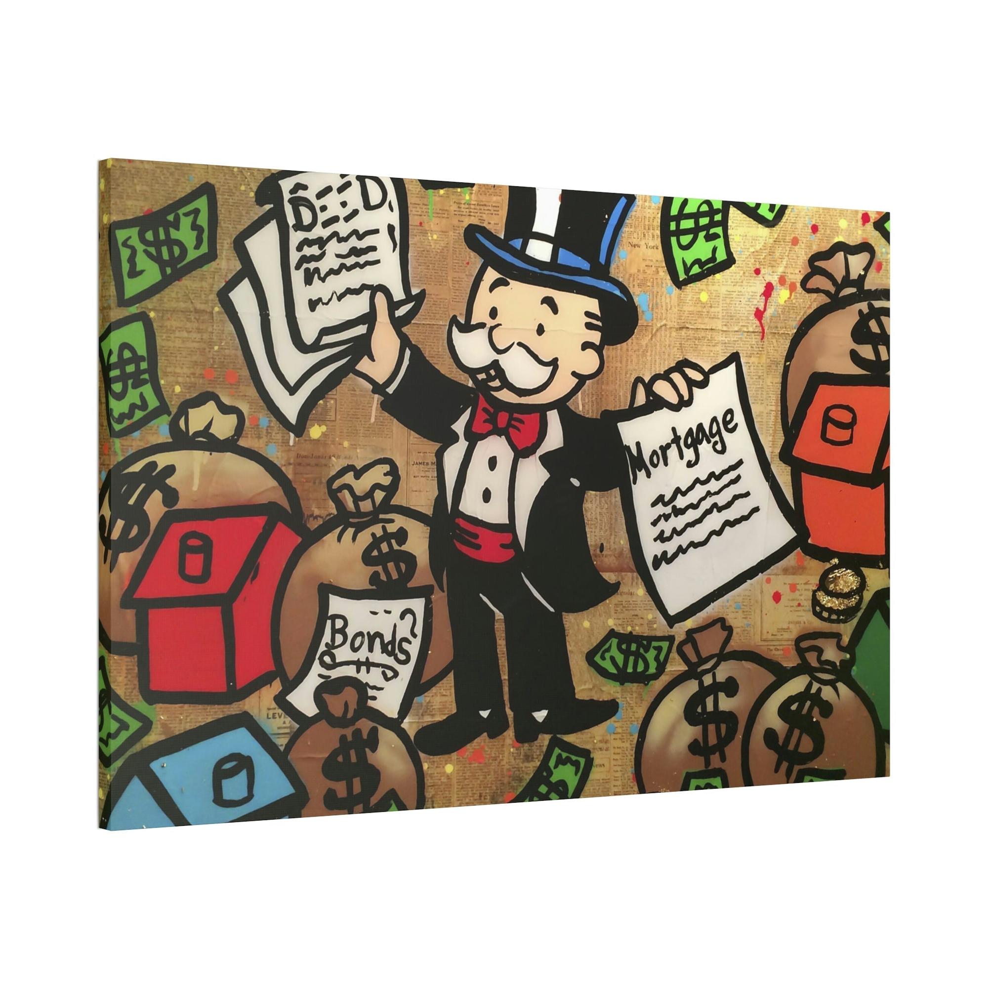undefined Pop Culture Maestro: Alec Monopoly on Natural Canvas and Framed Poster