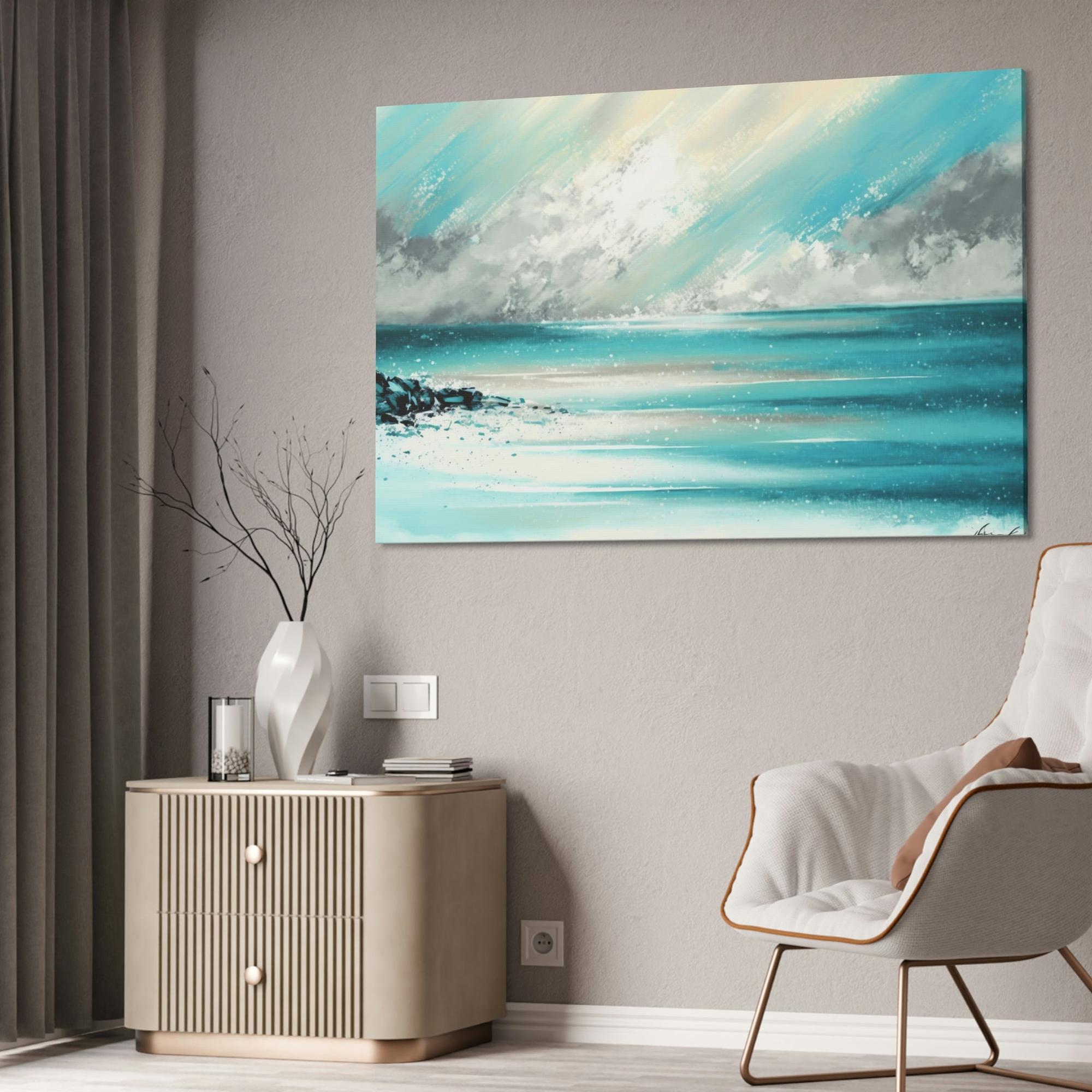 Abstract Coastal Coastal Dreams: Canvas & Poster Print of Abstract Ocean Art
