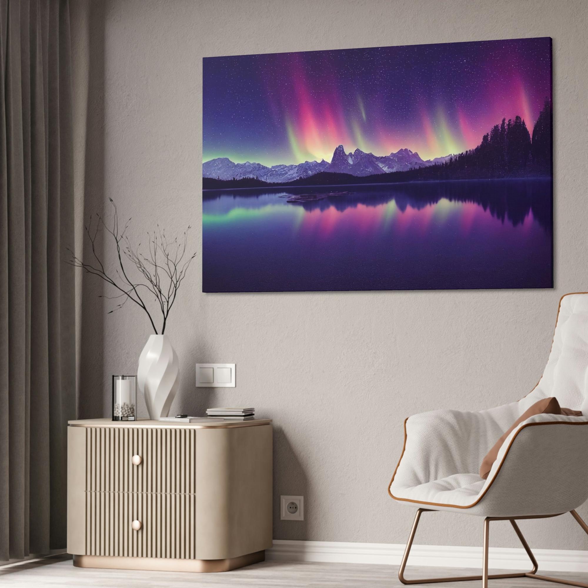 Aurora Borealis Aurora Borealis Serenade: A Harmonious Display of Light and Color