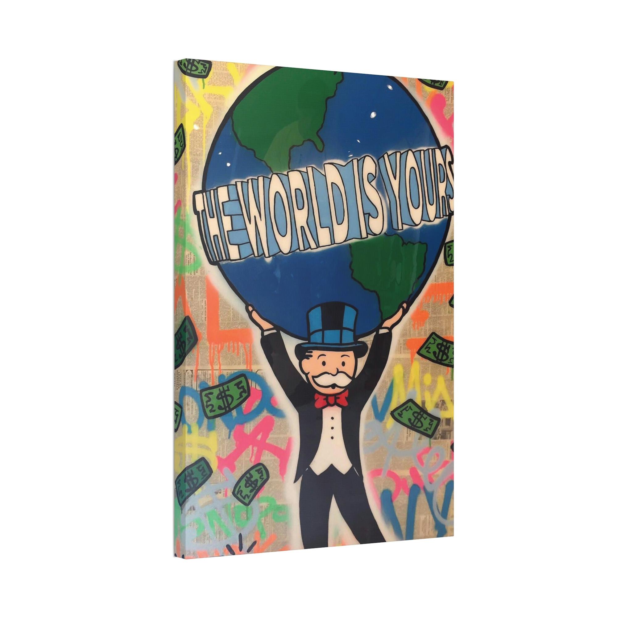 Monopoly & Motivation Street Art Royalty: Alec Monopoly on Canvas and Framed Poster