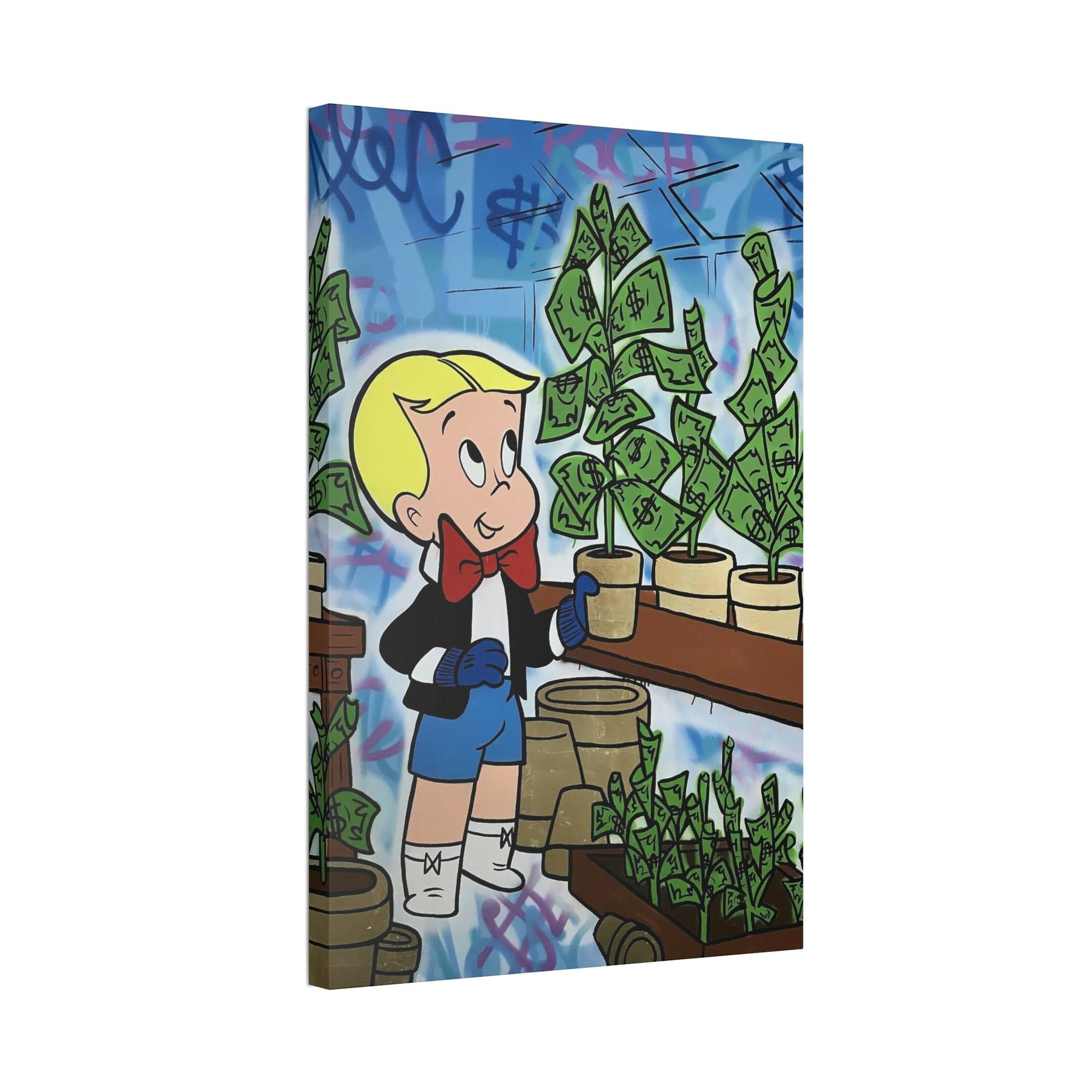 Monopoly & Motivation Playful Creativity: Framed Canvas and Poster Print of Alec Monopoly Art