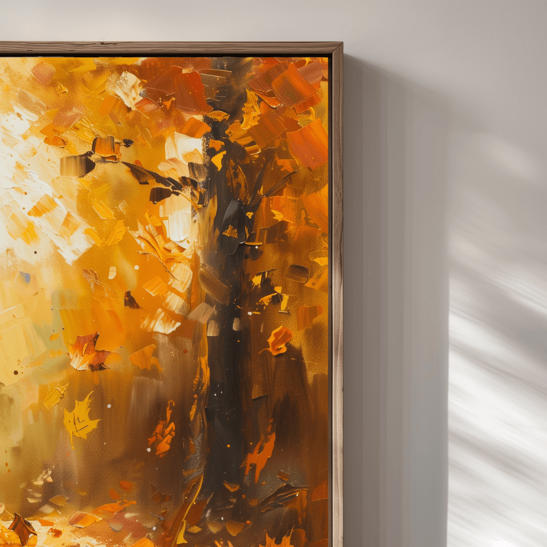 Fox Dancing Fox – Autumn Impressionist Canvas