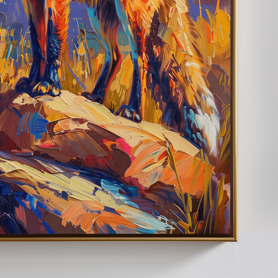 Fox Bold Fox – Colorful Expressionist Canvas