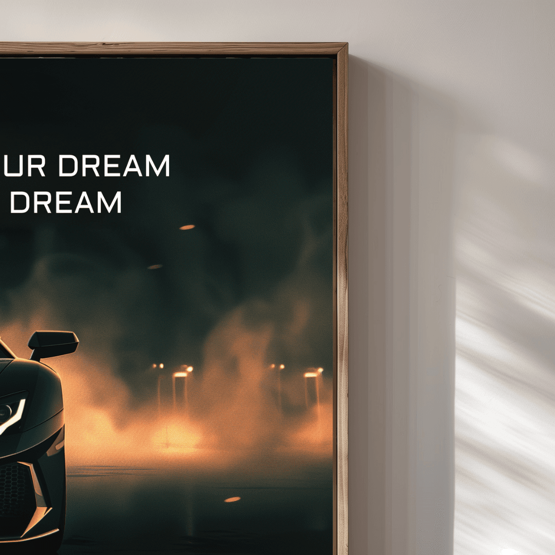 Lamborghini Black Lamborghini – Sacrifice Quote Canvas