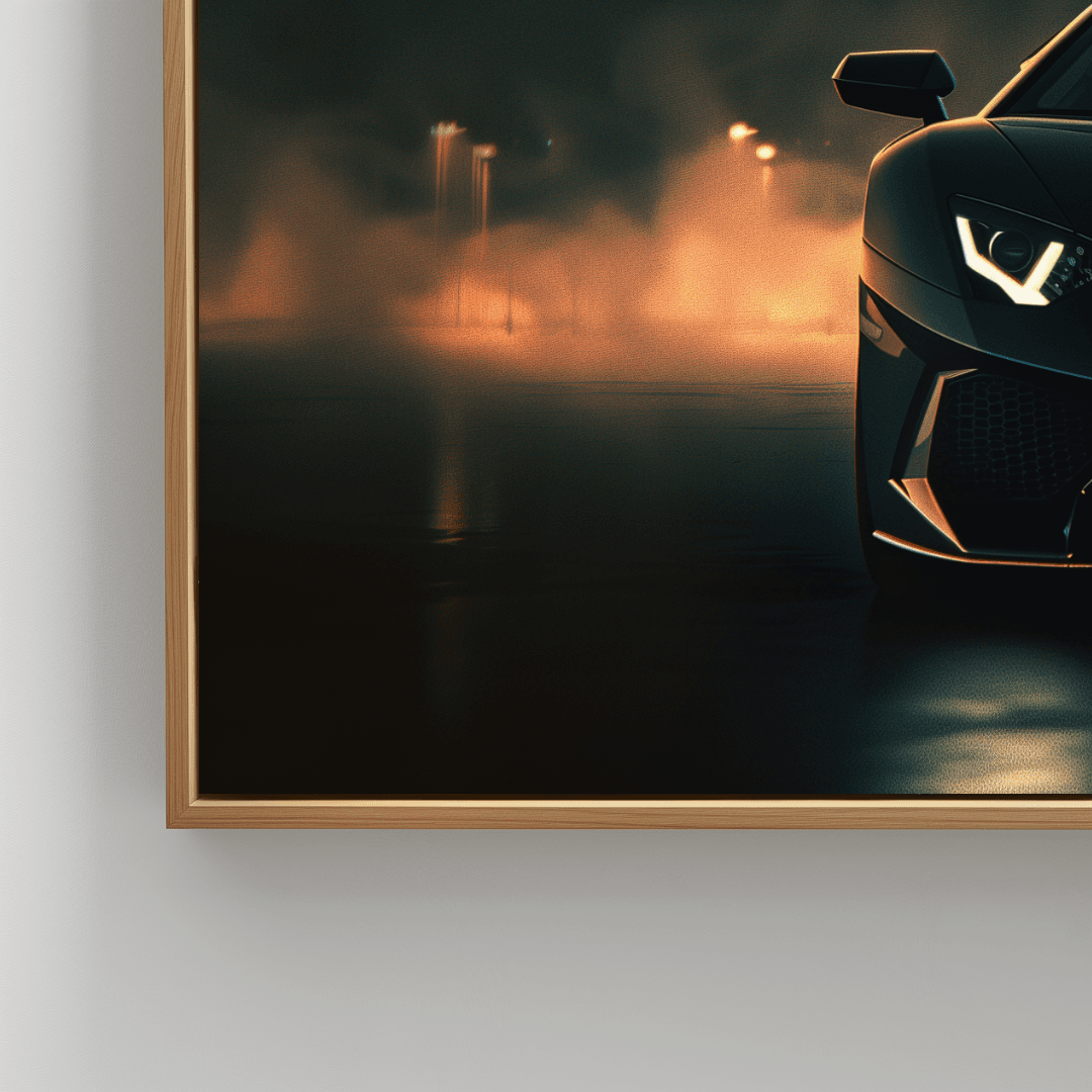 Lamborghini Black Lamborghini – Sacrifice Quote Canvas