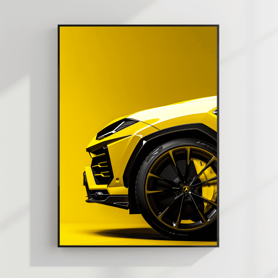undefined Yellow Urus – Close-Up Canvas