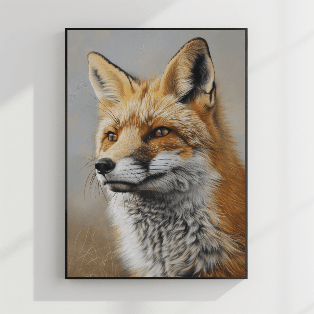undefined Majestic Fox – Close-Up Portrait Canvas