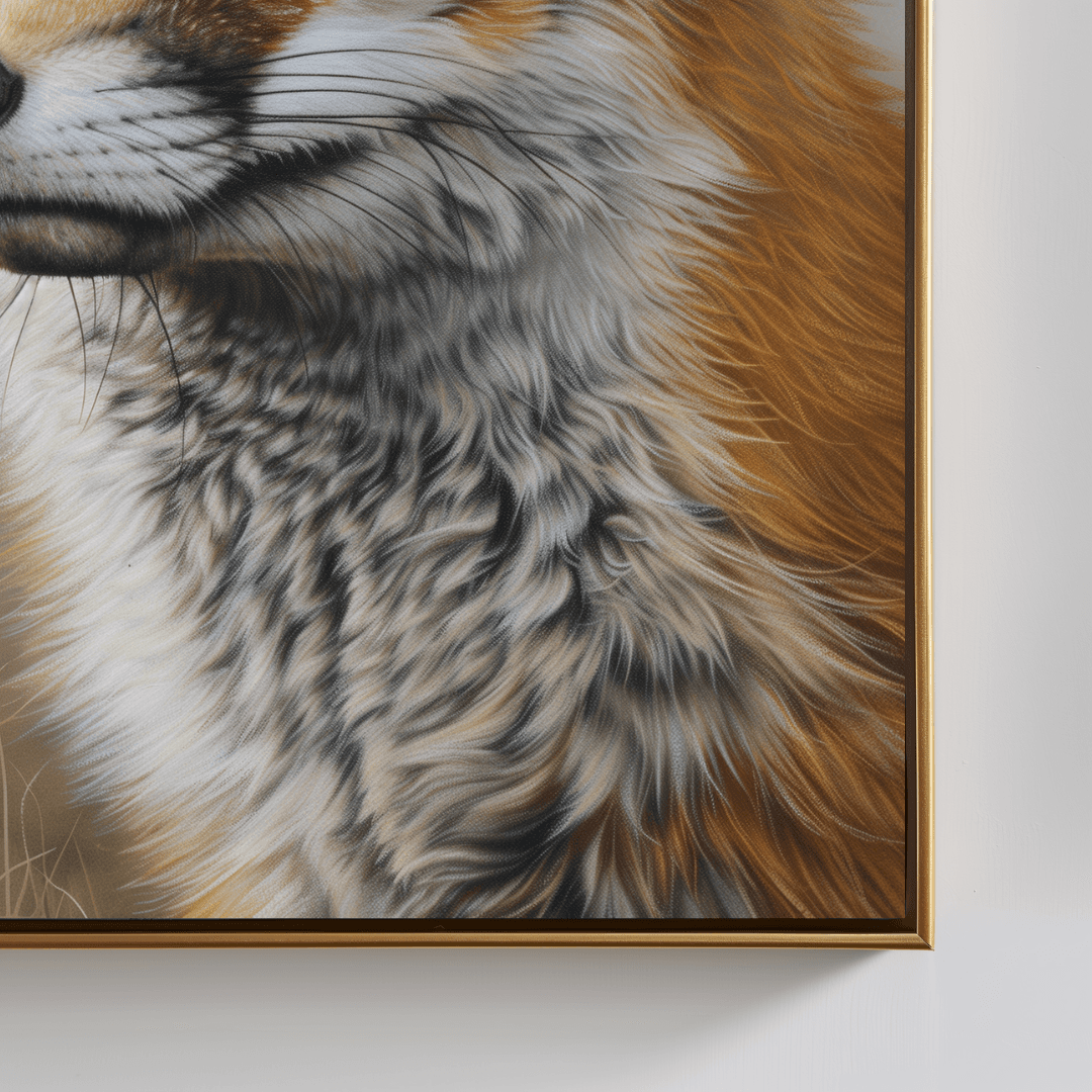 Fox Majestic Fox – Close-Up Portrait Canvas
