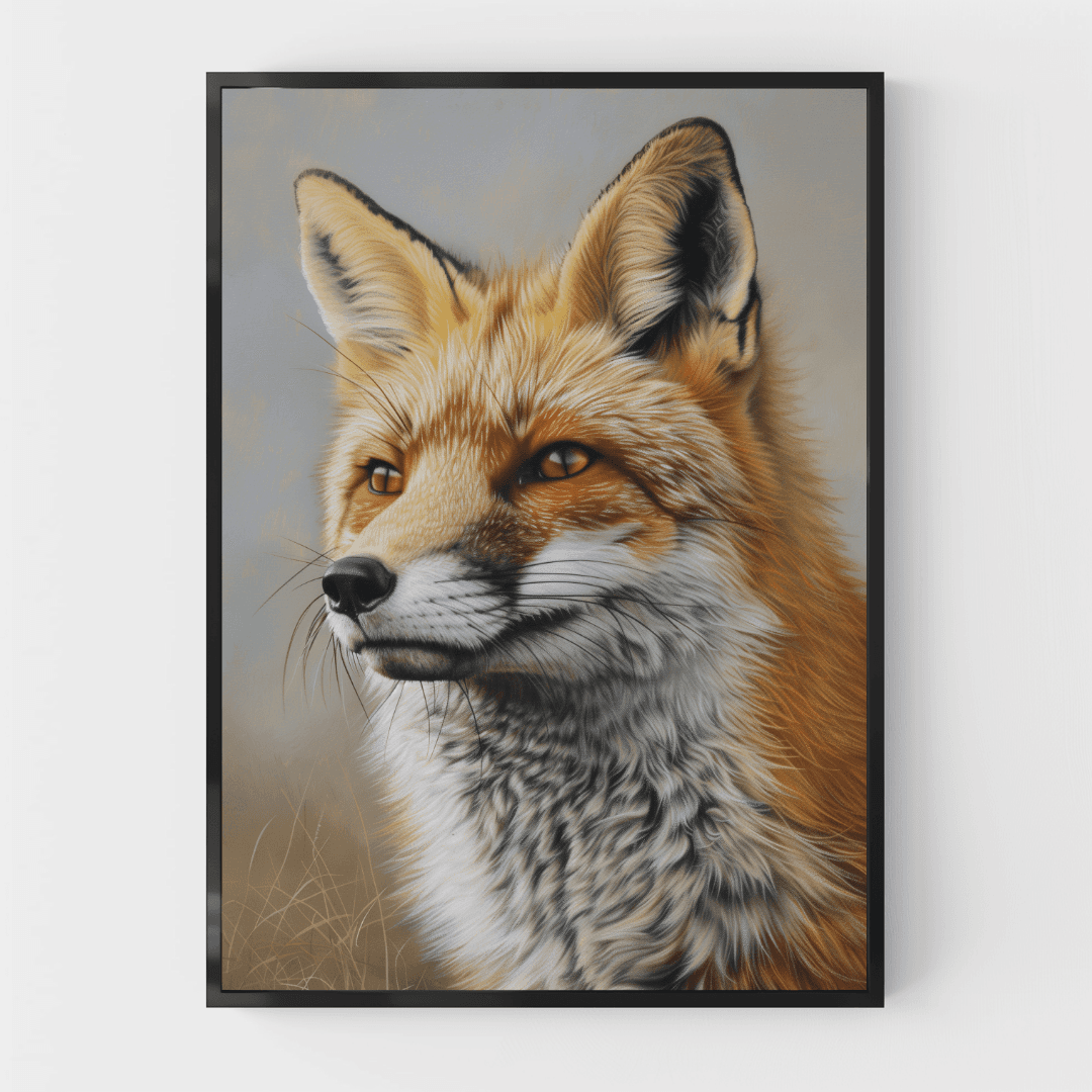 Fox Majestic Fox – Close-Up Portrait Canvas
