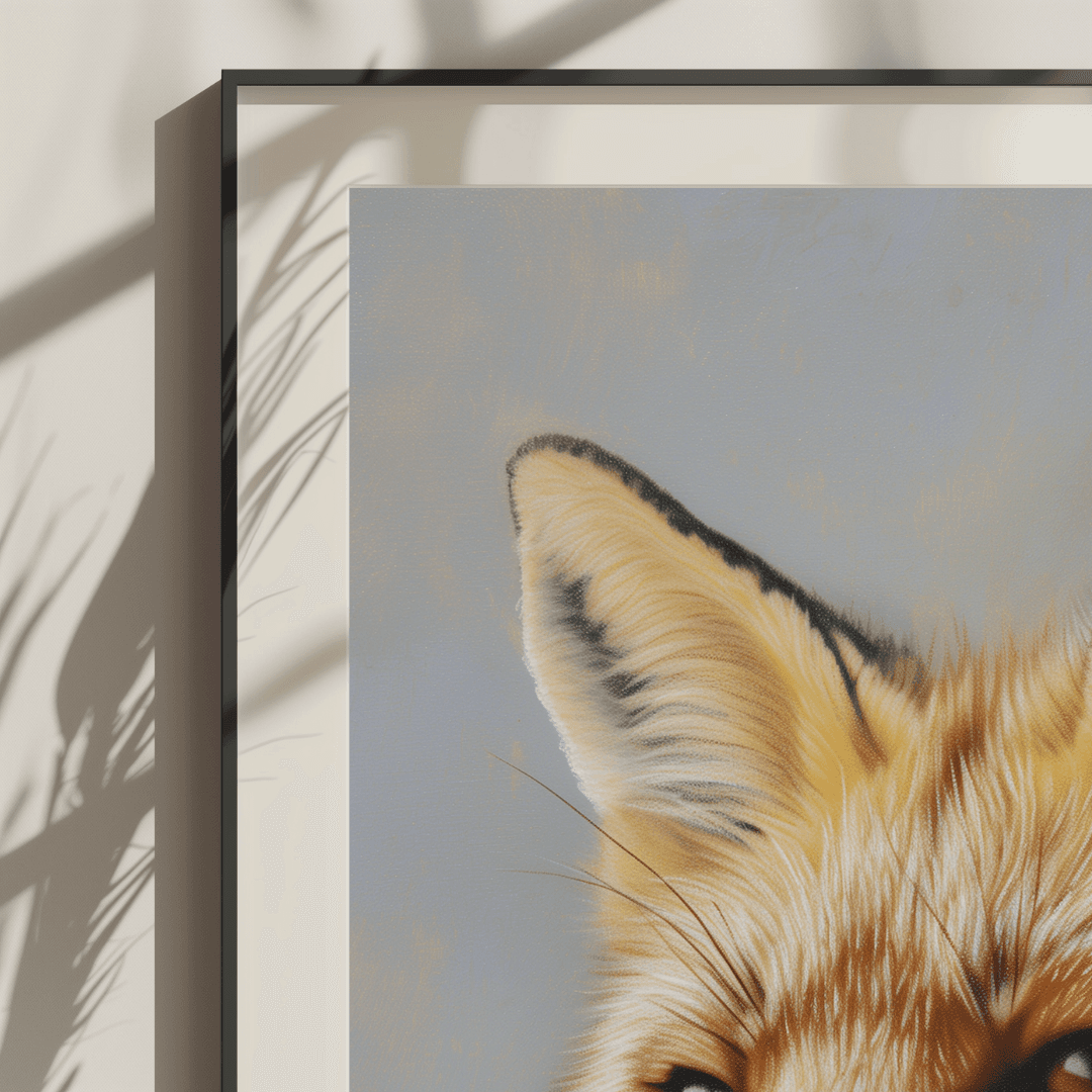 Fox Majestic Fox – Close-Up Portrait Canvas