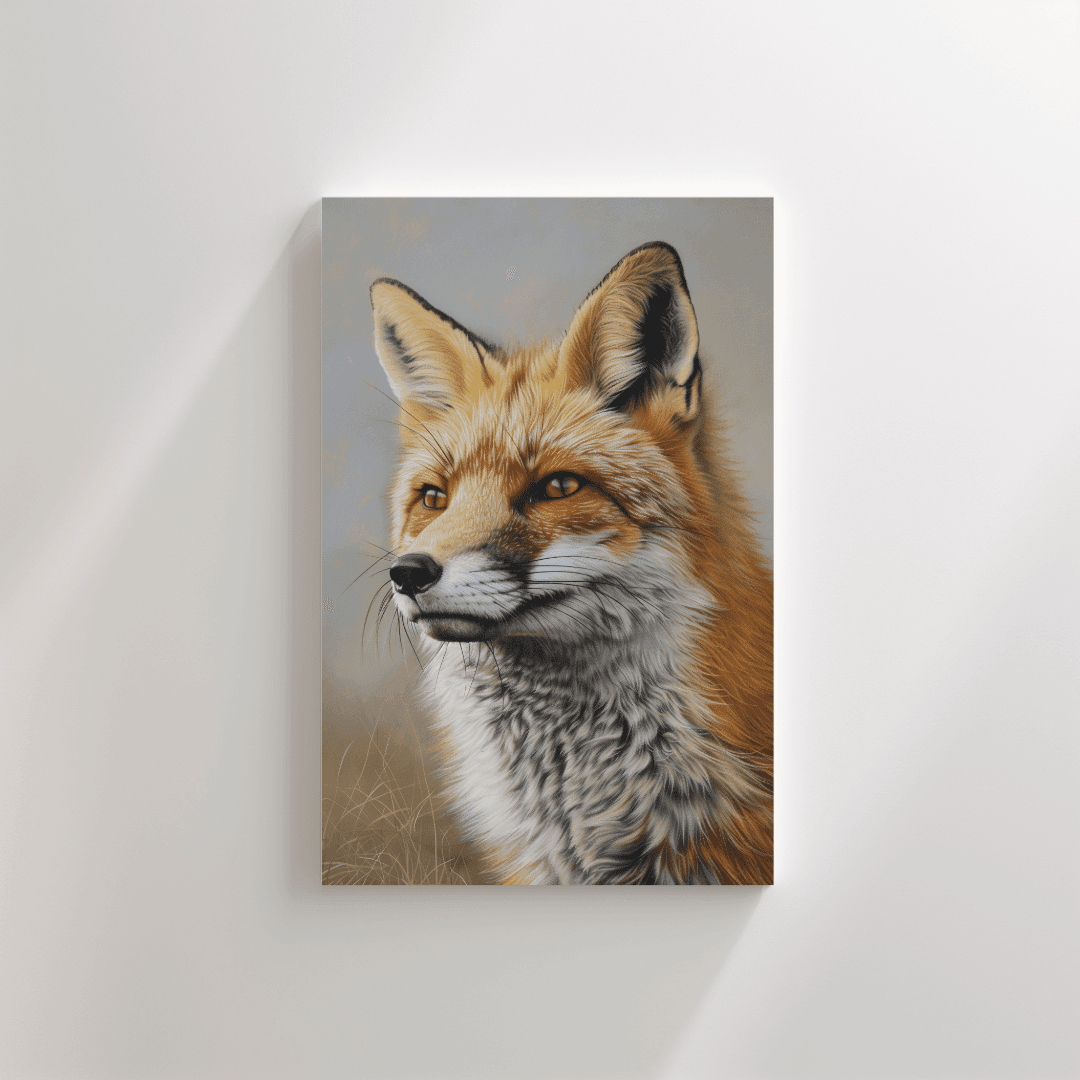 Fox Majestic Fox – Close-Up Portrait Canvas