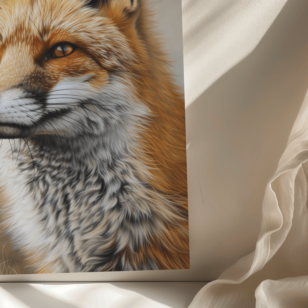 Fox Majestic Fox – Close-Up Portrait Canvas