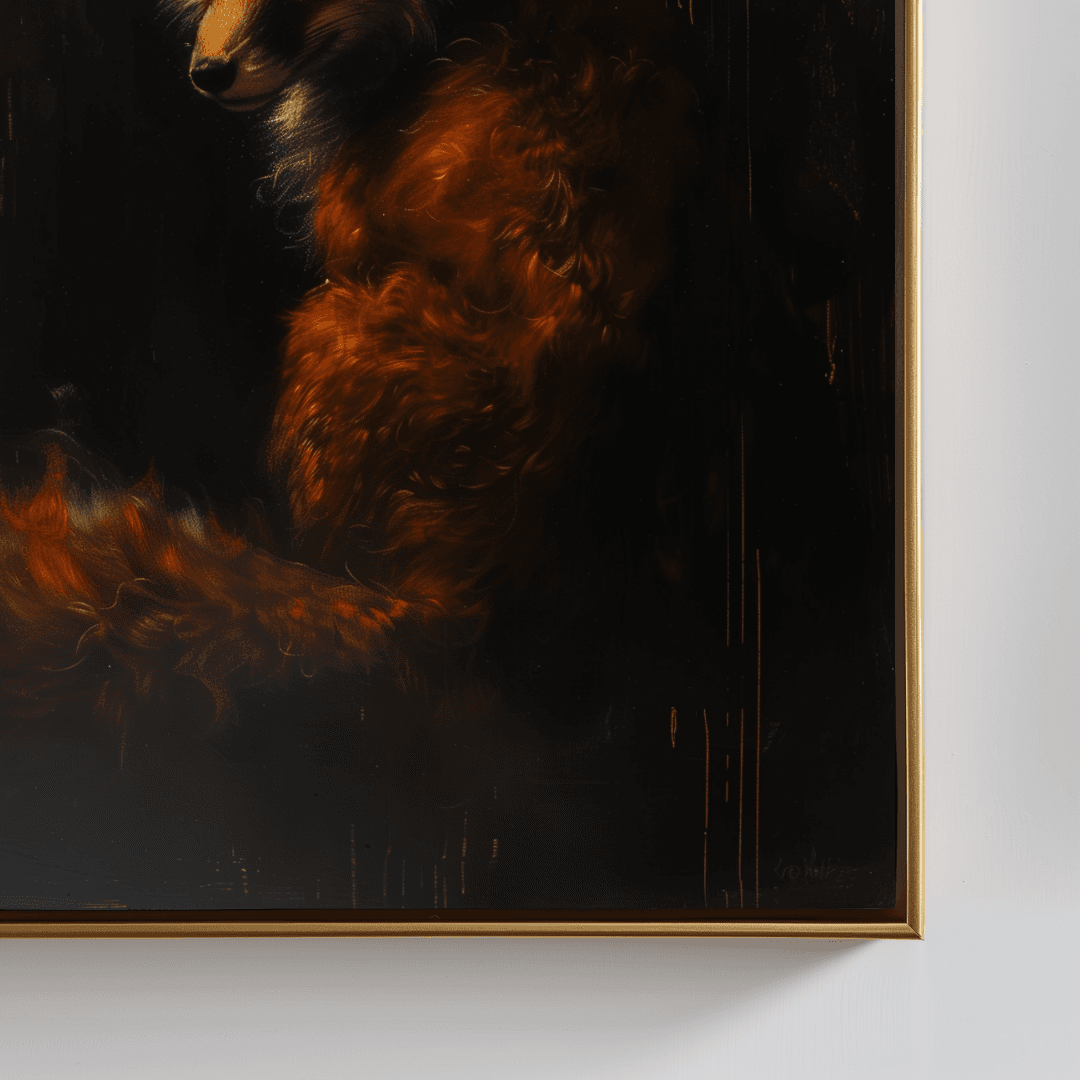 Fox Baroque Fox – Dark Elegance Canvas