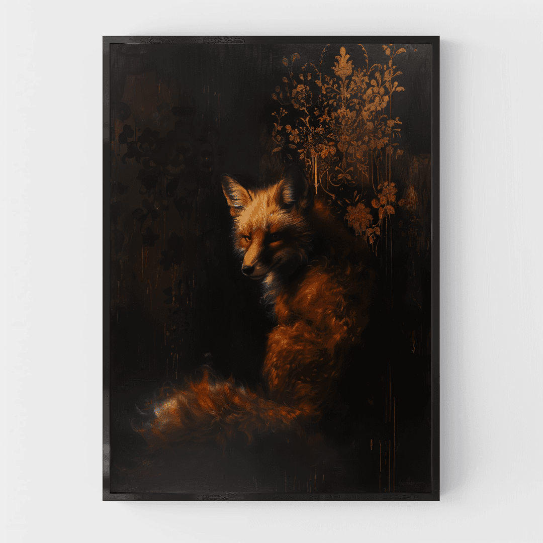 Fox Baroque Fox – Dark Elegance Canvas