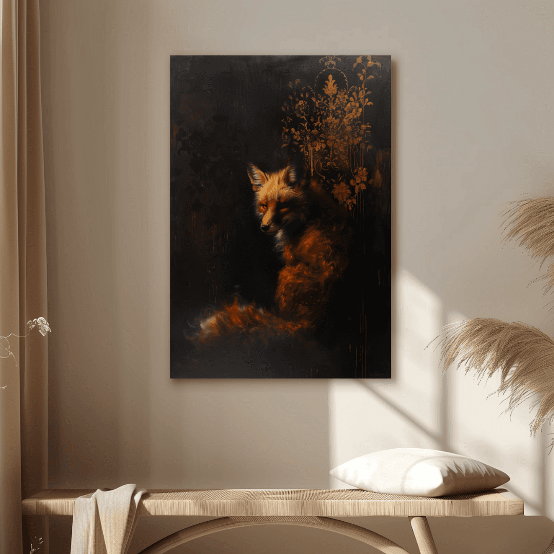 Fox Baroque Fox – Dark Elegance Canvas