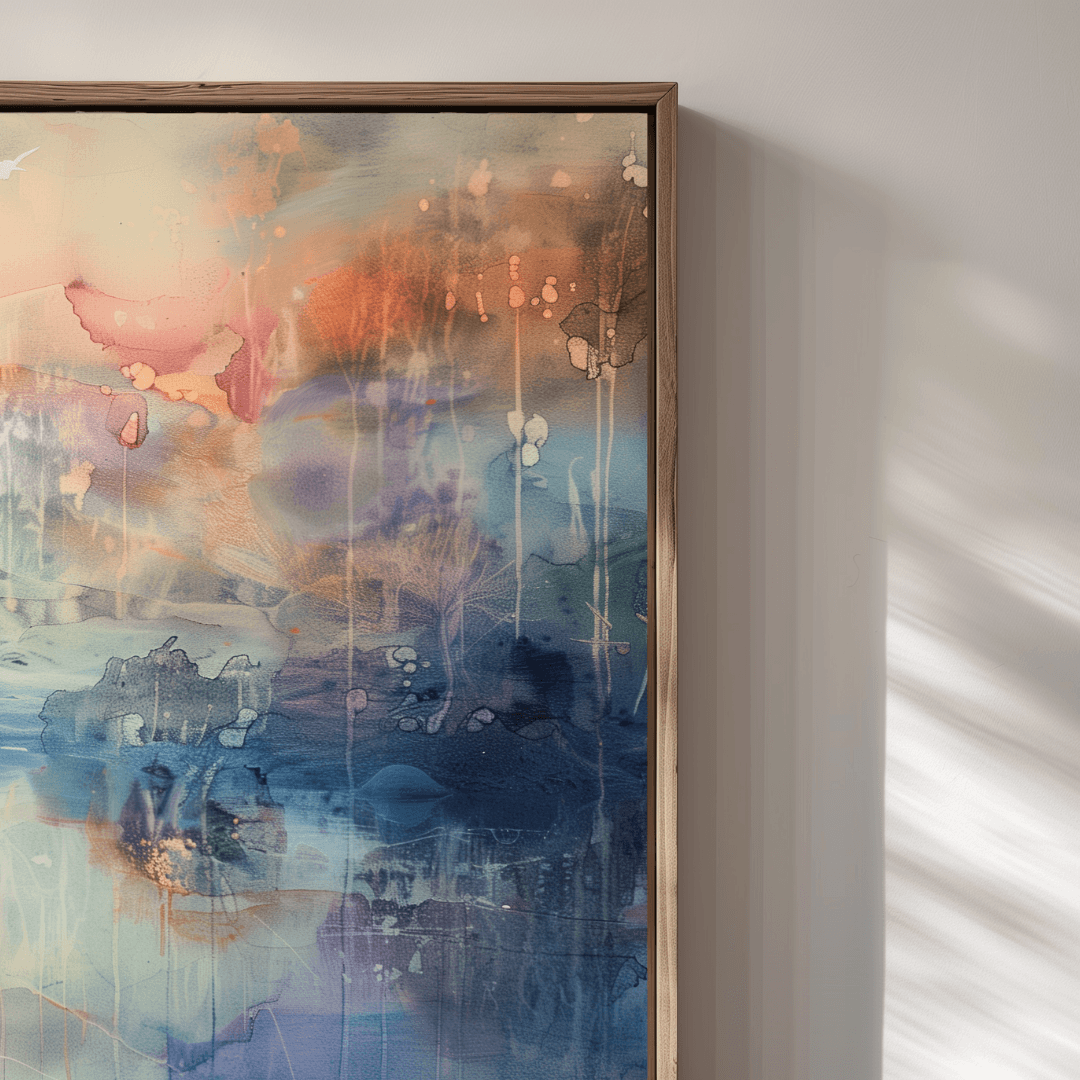Fox Fox Reflection – Watercolor Dream Canvas