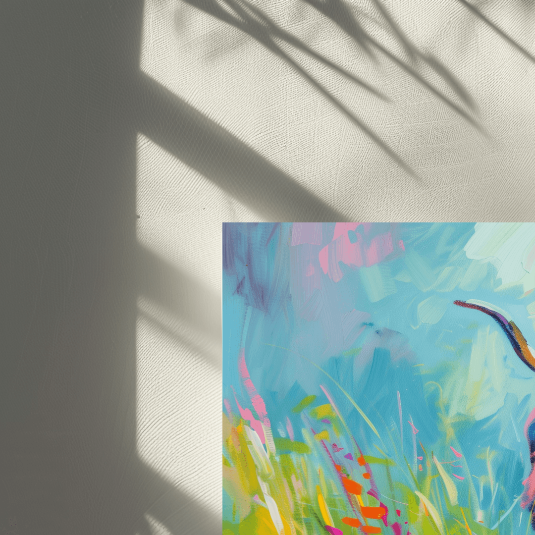 Highland Cow Highland Cow – Floral Color Burst Canvas