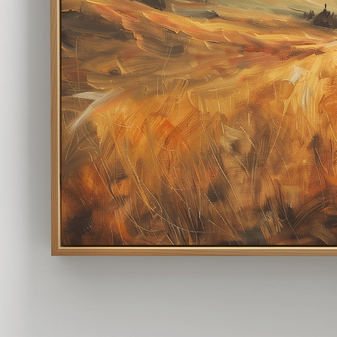 Highland Cow Highland Cow – Sunset Impressionist Canvas