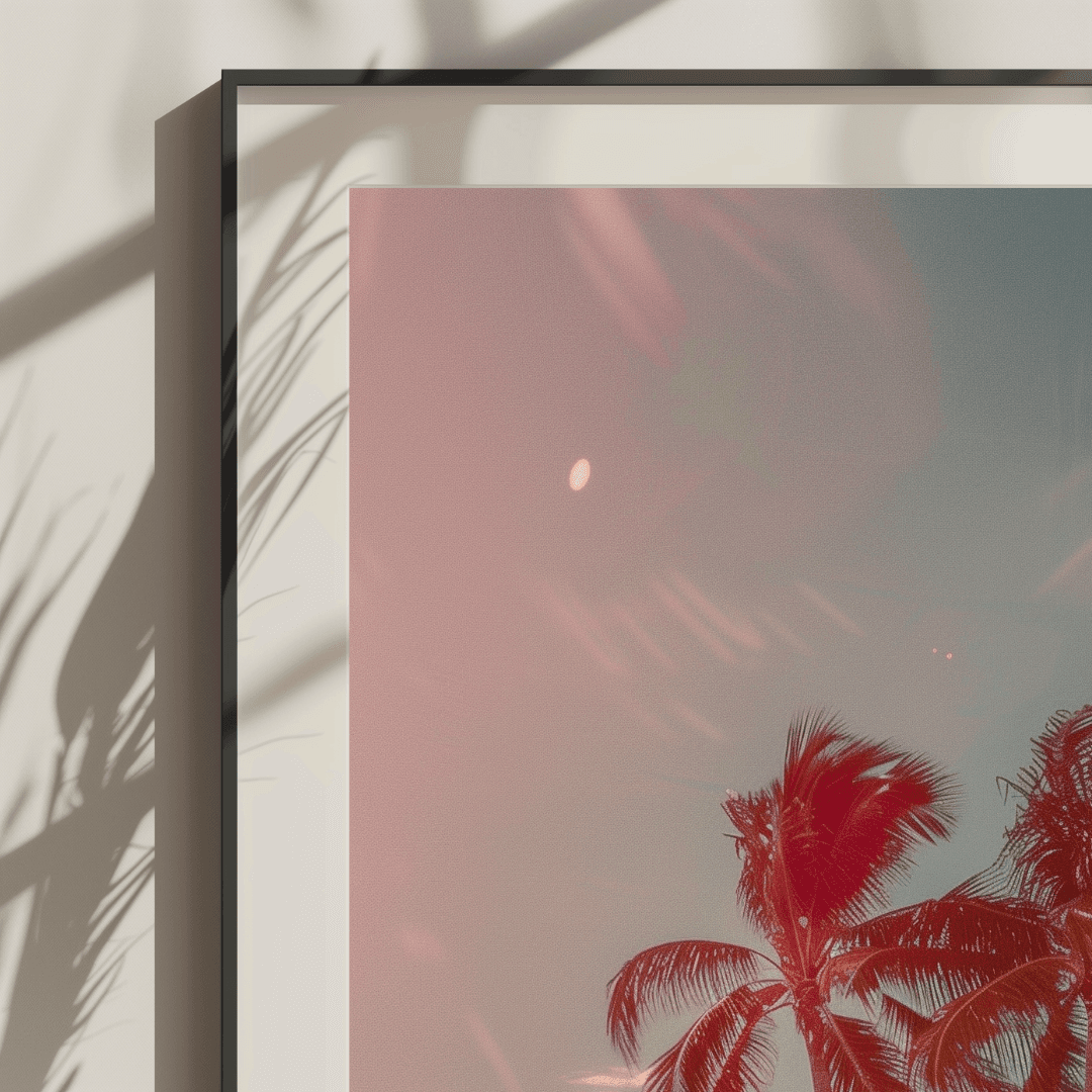 Lamborghini Pink Countach – Miami Vibes Canvas