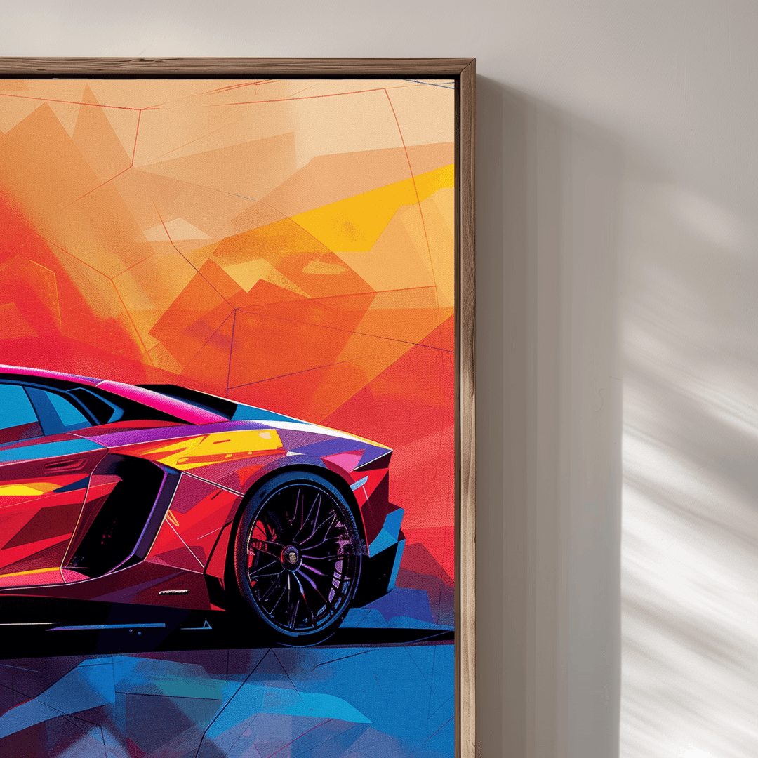 Lamborghini Abstract Lamborghini – Color Blast Canvas