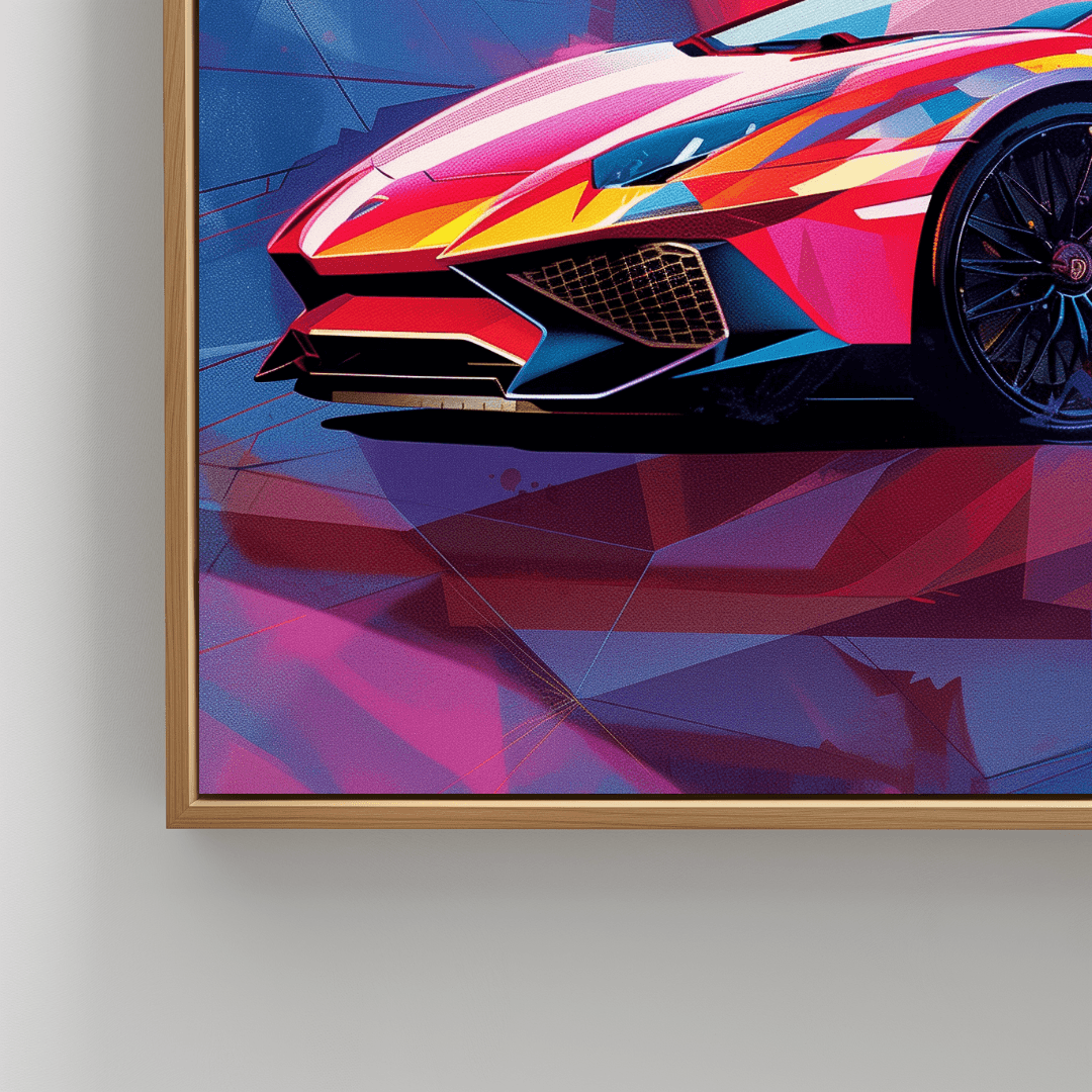 Lamborghini Abstract Lamborghini – Color Blast Canvas