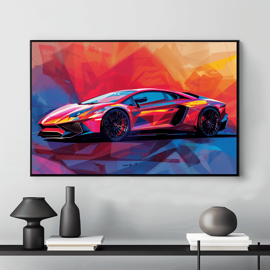 Lamborghini Abstract Lamborghini – Color Blast Canvas