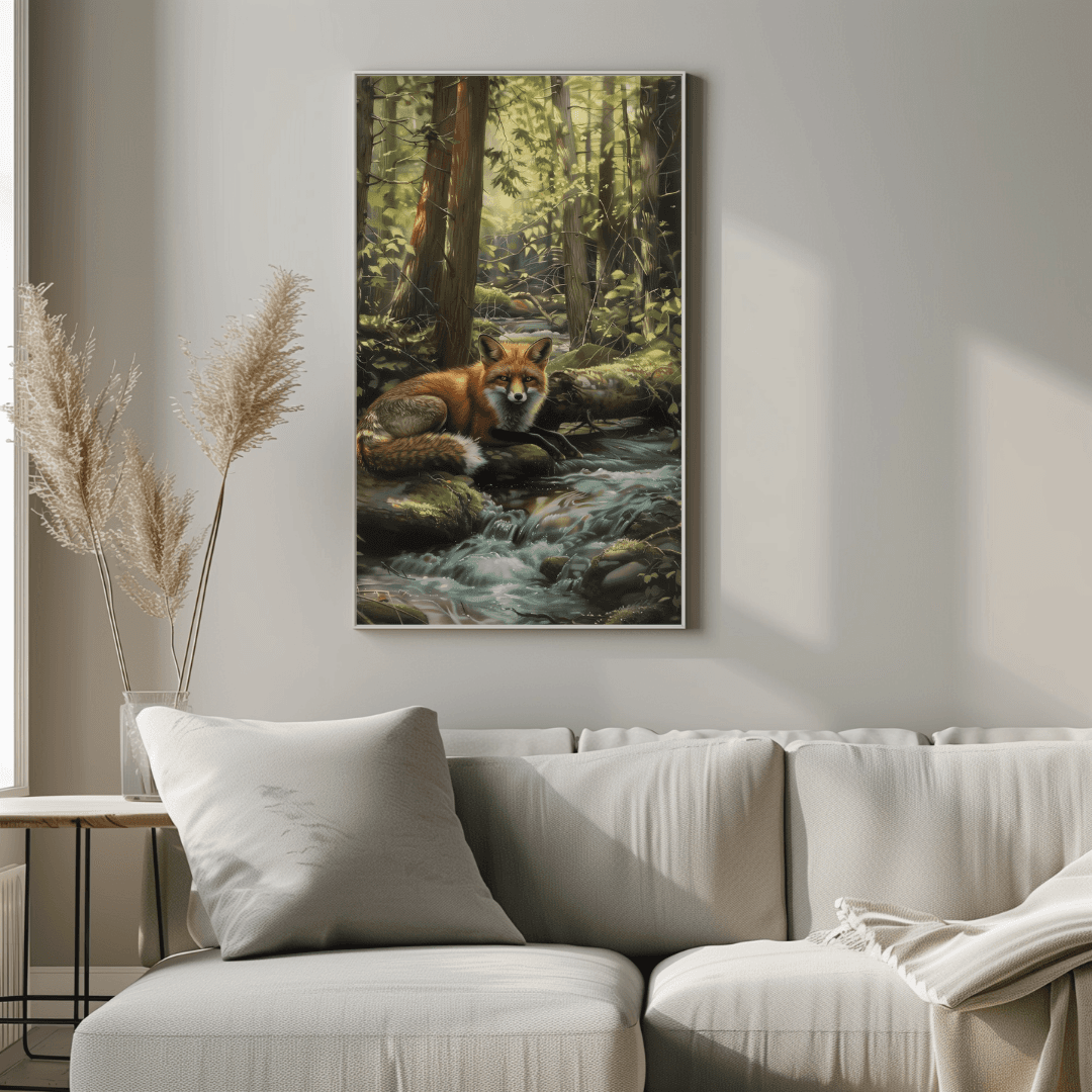Fox Forest Fox – By the Creek Canvas