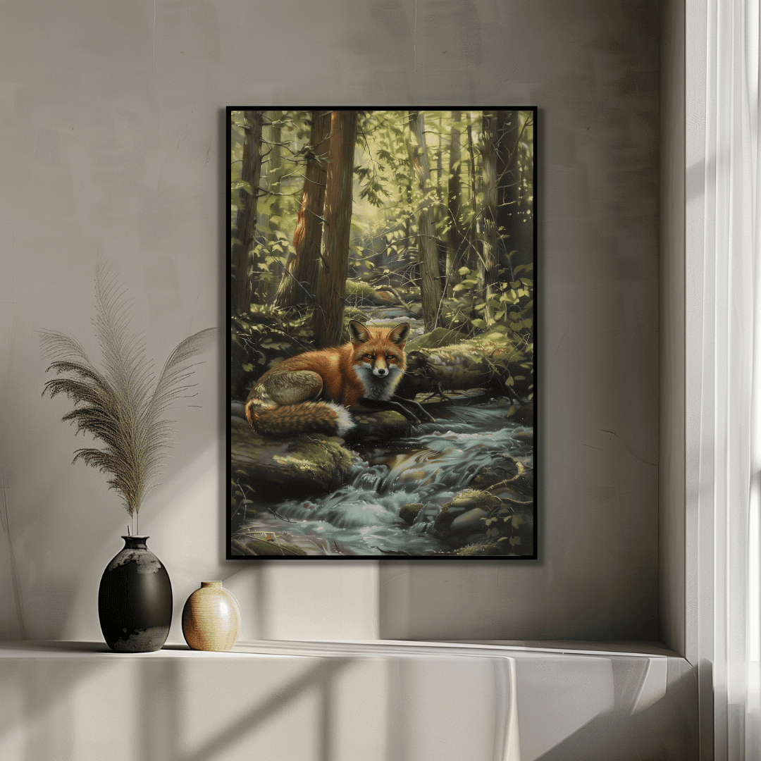 Fox Forest Fox – By the Creek Canvas