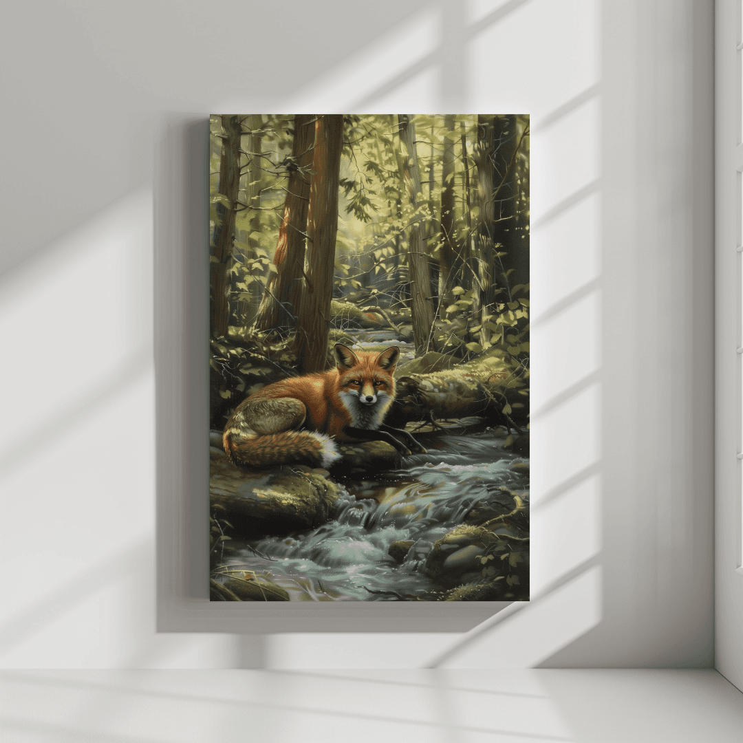 Fox Forest Fox – By the Creek Canvas
