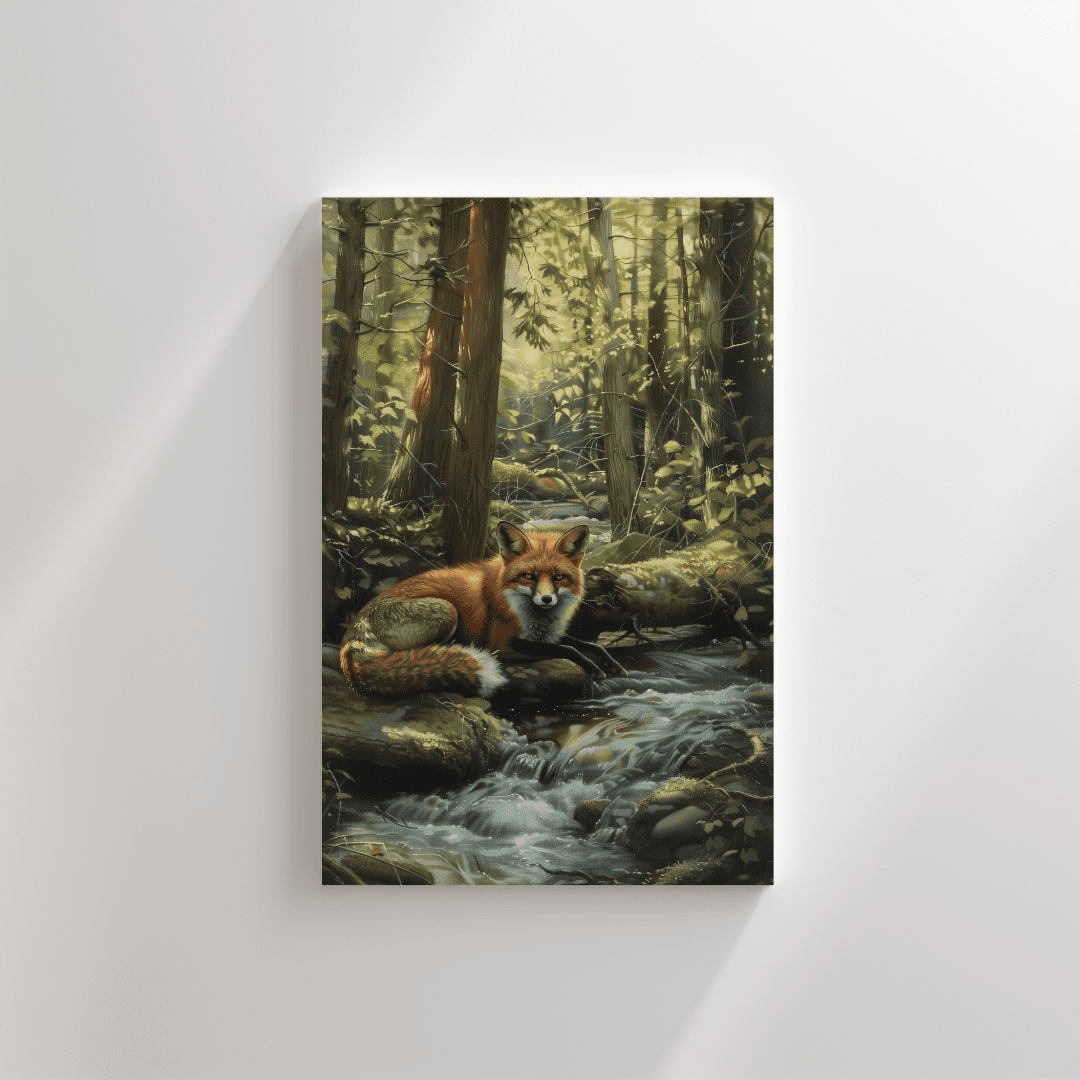 Fox Forest Fox – By the Creek Canvas