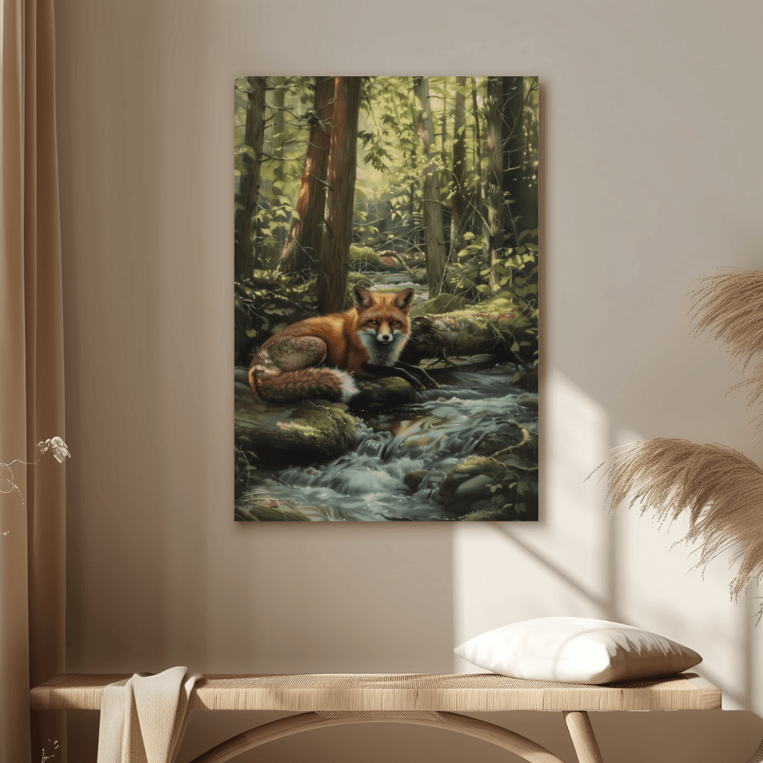 Fox Forest Fox – By the Creek Canvas