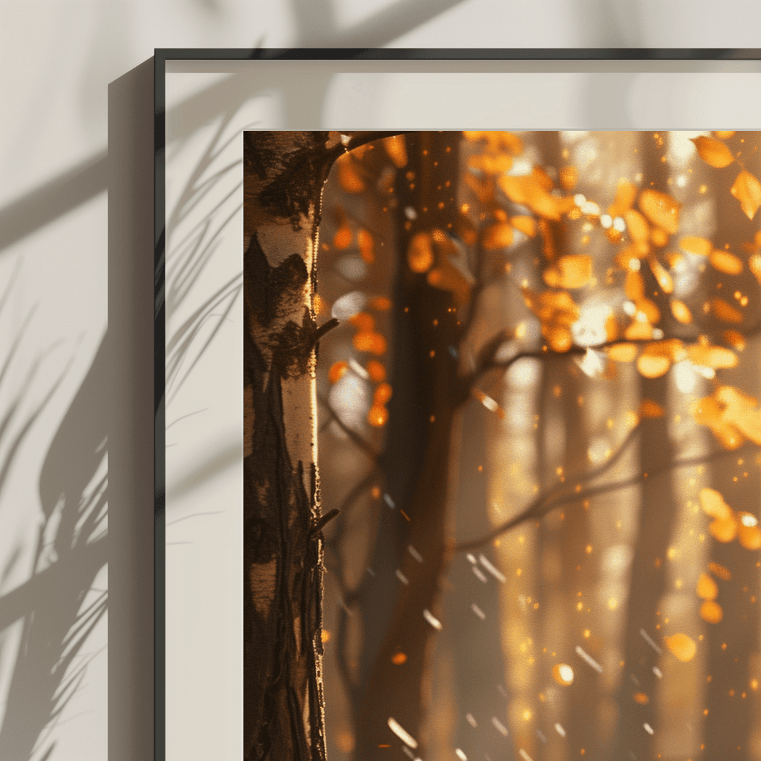 Fox Fox in Autumn Light – Forest Glow Canvas