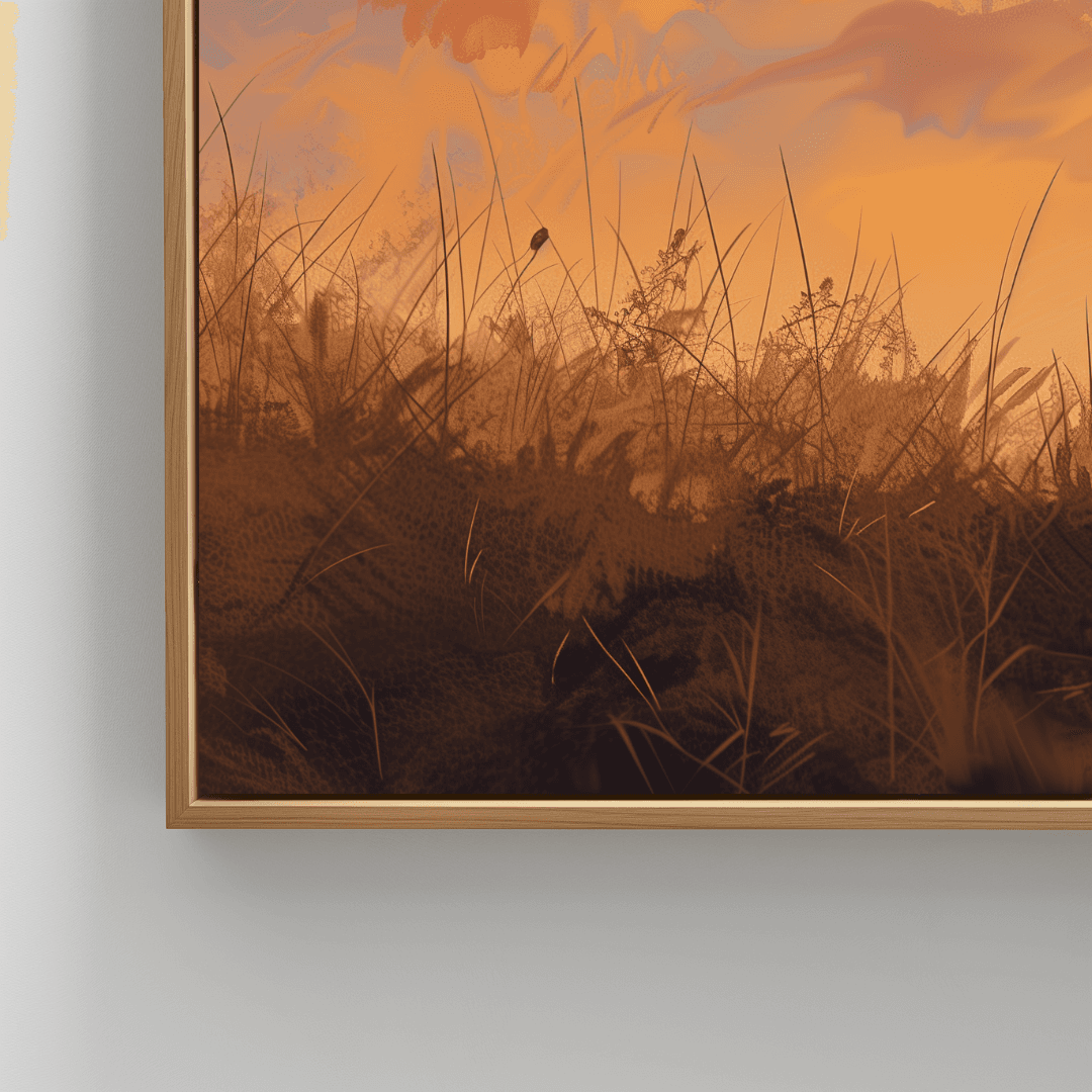 Fox Fox on the Hill – Golden Sunset Canvas
