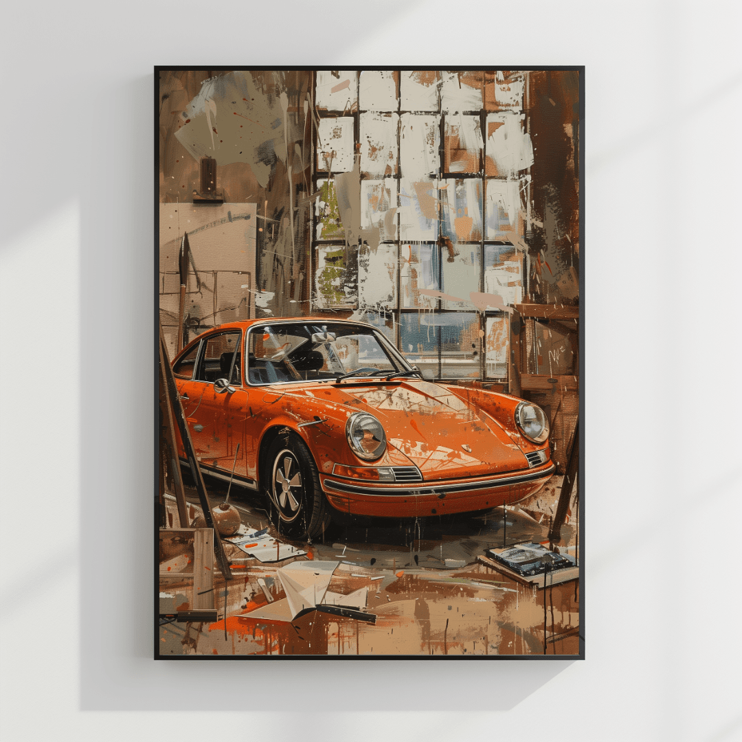 Porsche Vintage Porsche – Artist’s Studio Canvas
