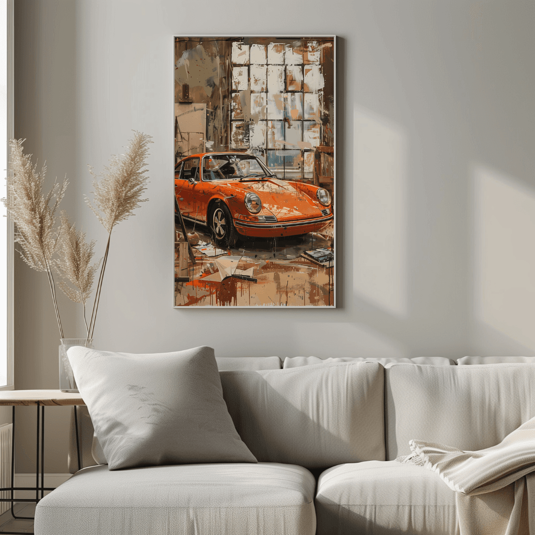 Porsche Vintage Porsche – Artist’s Studio Canvas