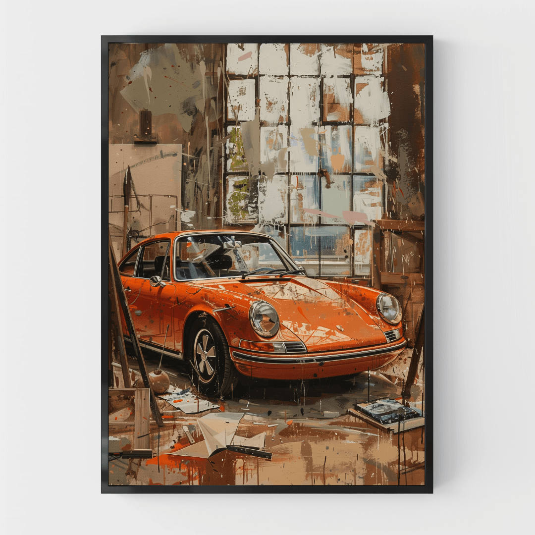 Porsche Vintage Porsche – Artist’s Studio Canvas