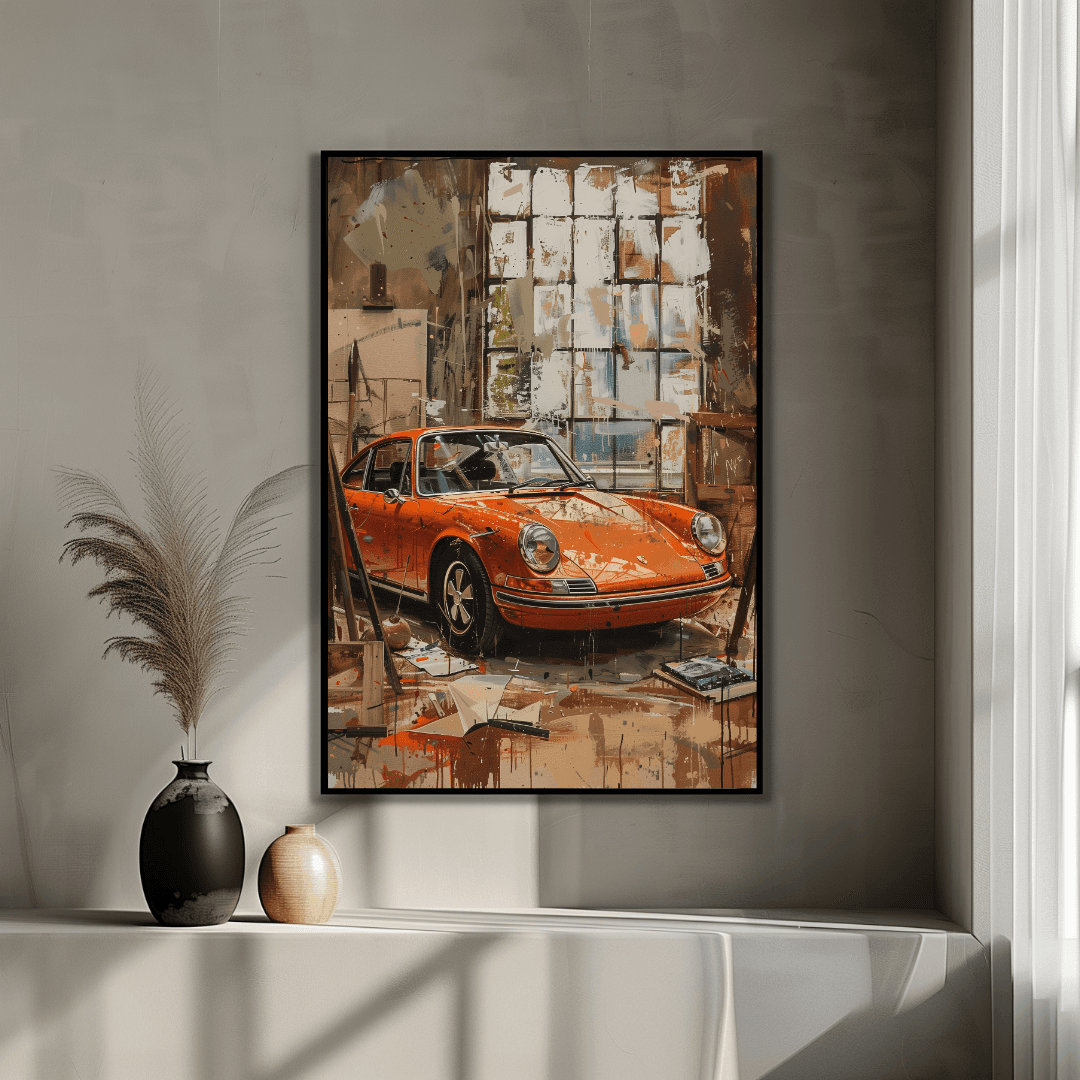 Porsche Vintage Porsche – Artist’s Studio Canvas