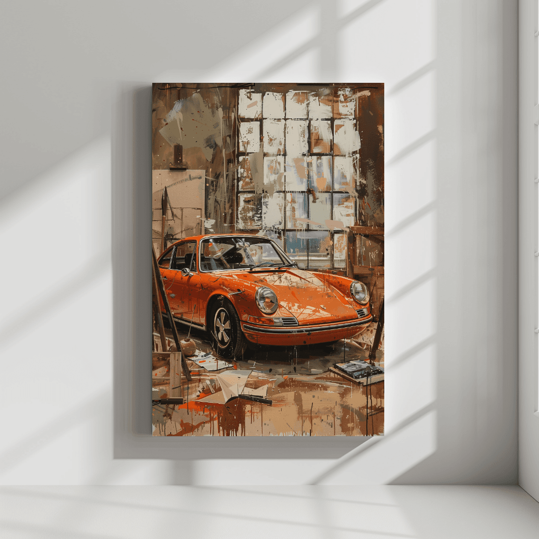 Porsche Vintage Porsche – Artist’s Studio Canvas