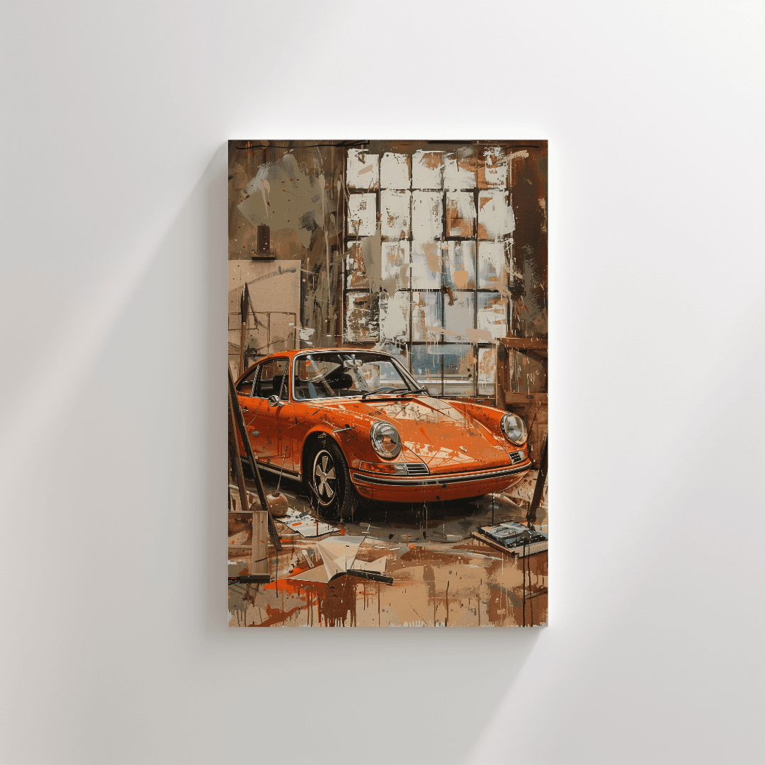 Porsche Vintage Porsche – Artist’s Studio Canvas