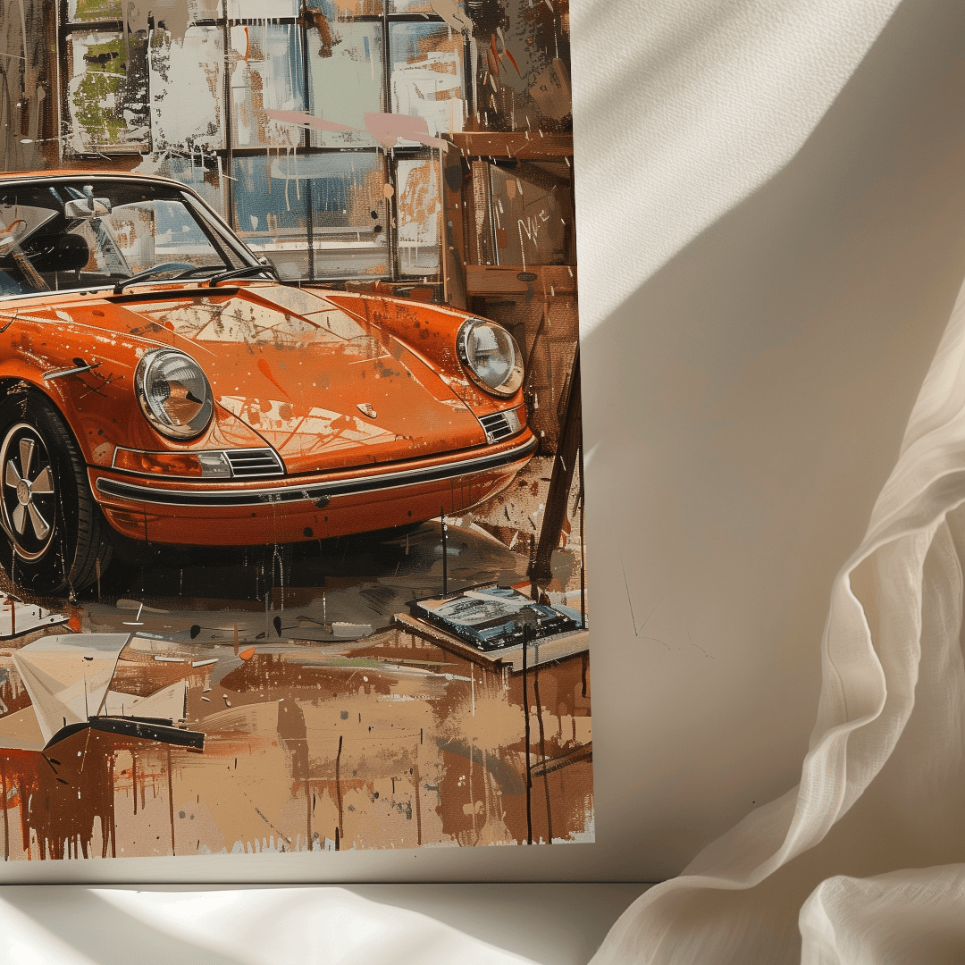 Porsche Vintage Porsche – Artist’s Studio Canvas