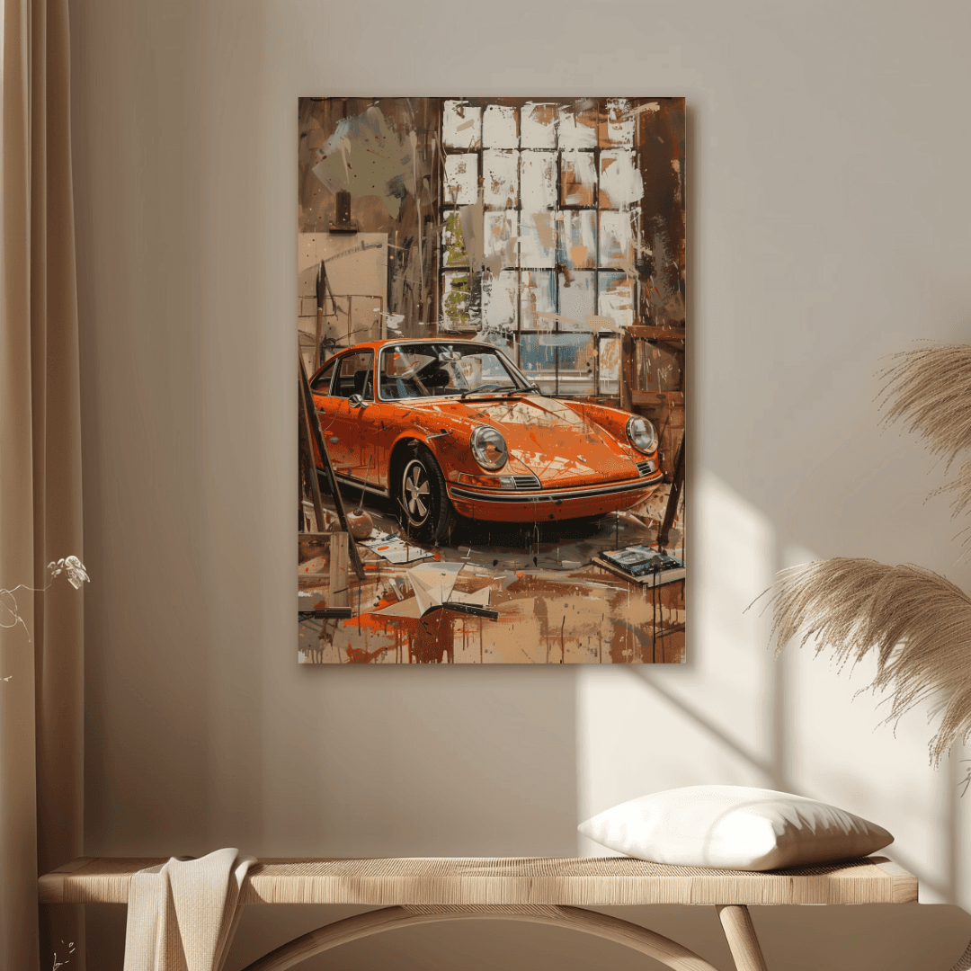 Porsche Vintage Porsche – Artist’s Studio Canvas