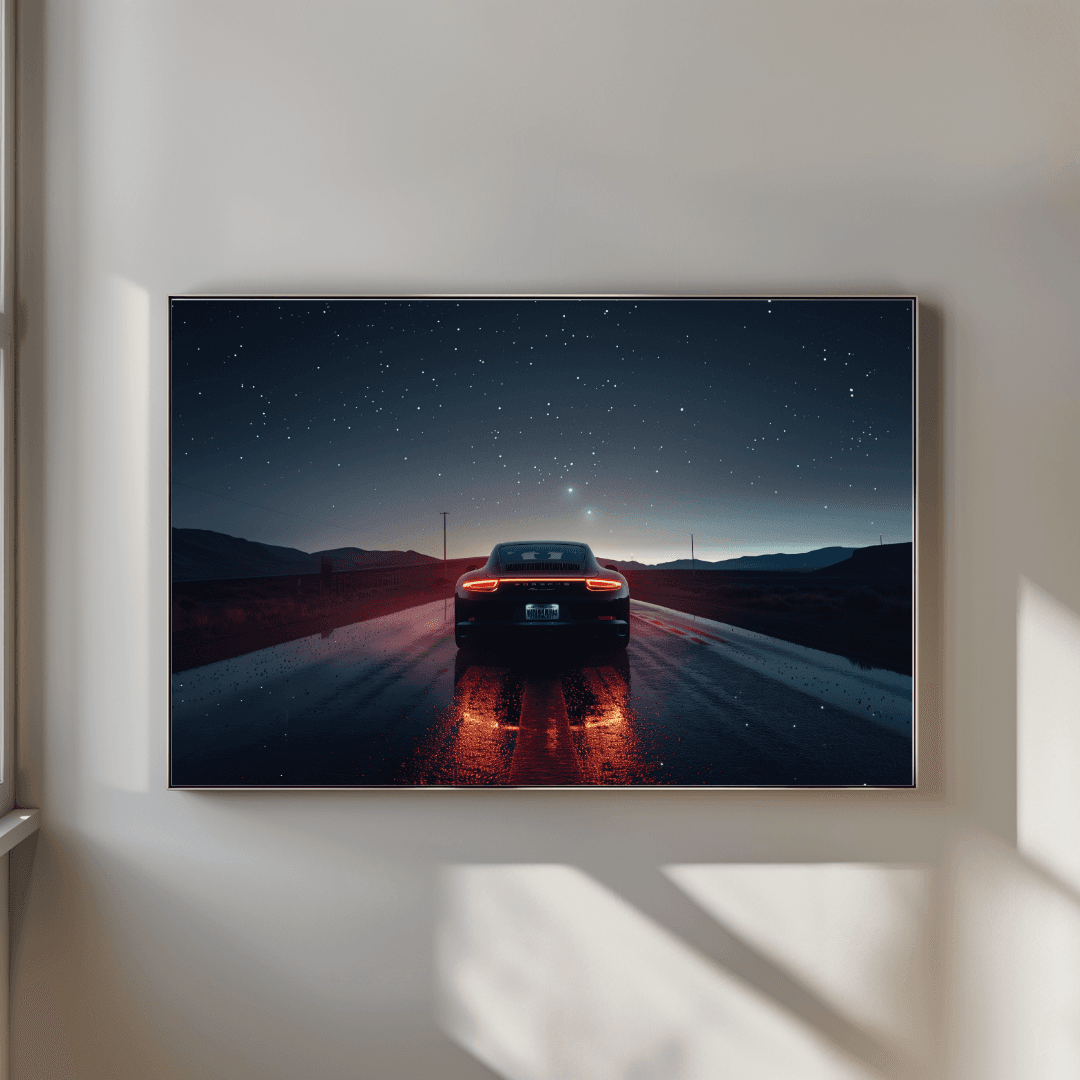Porsche Porsche Under the Stars – Night Drive Canvas