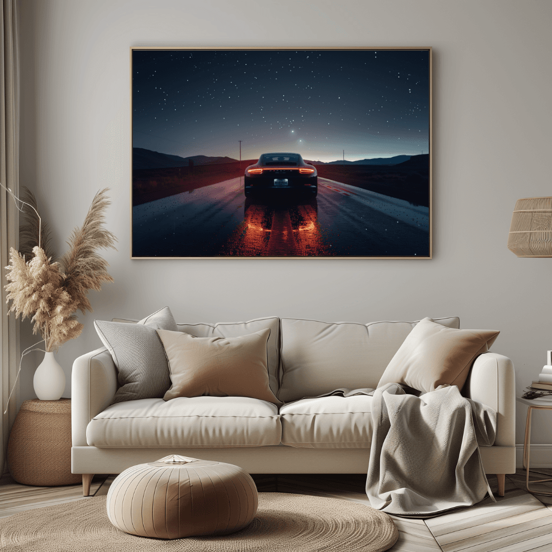 Porsche Porsche Under the Stars – Night Drive Canvas