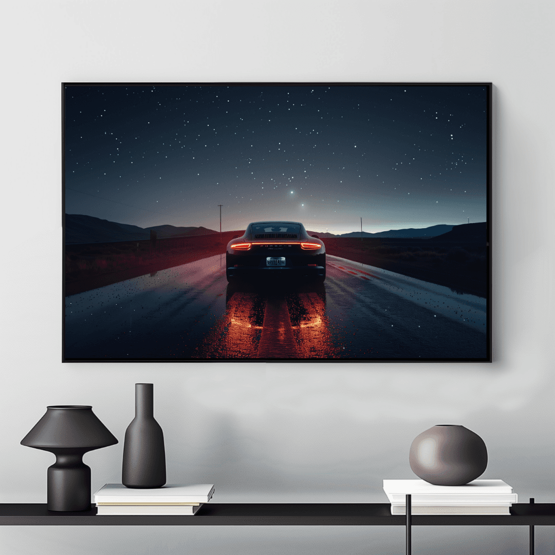 Porsche Porsche Under the Stars – Night Drive Canvas