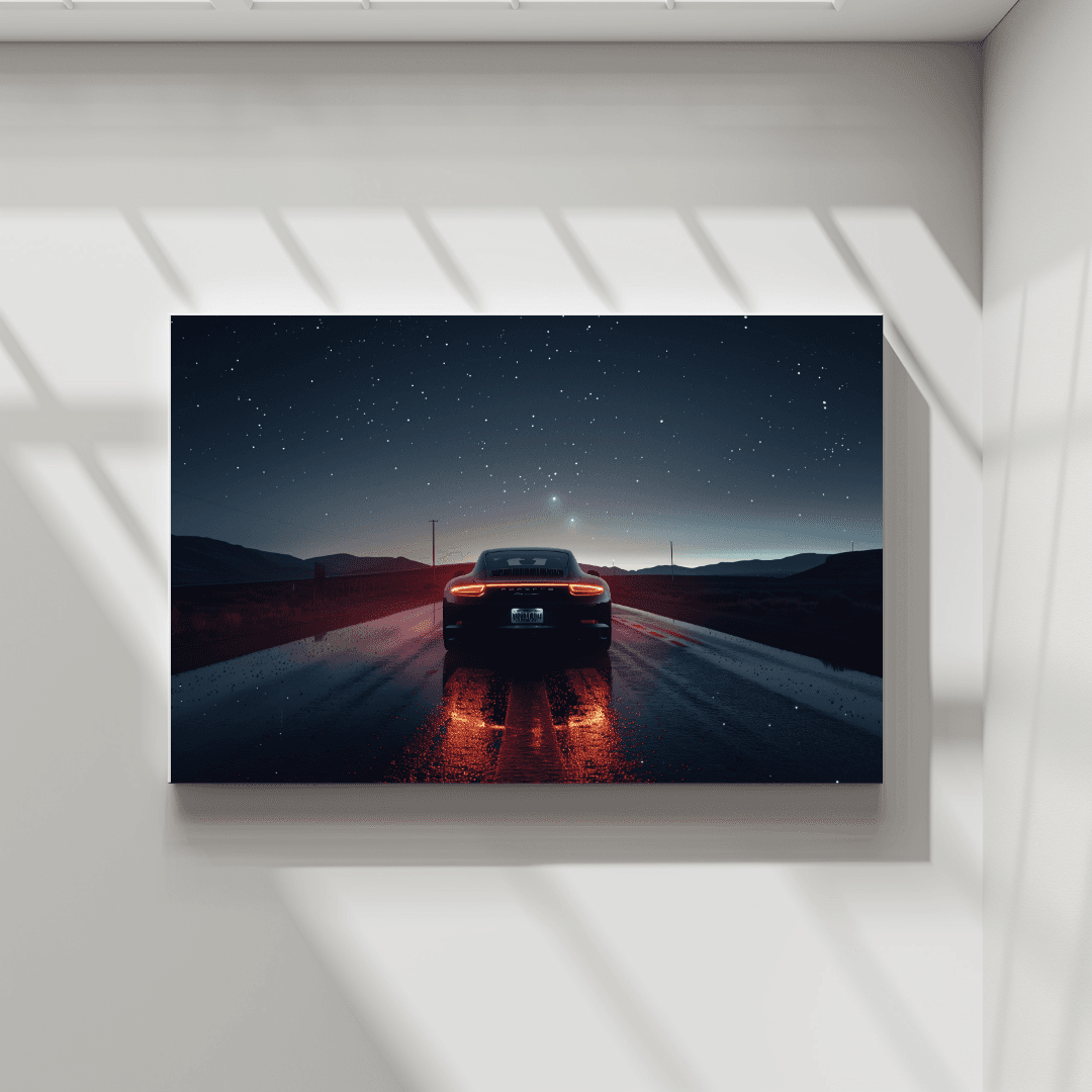 Porsche Porsche Under the Stars – Night Drive Canvas