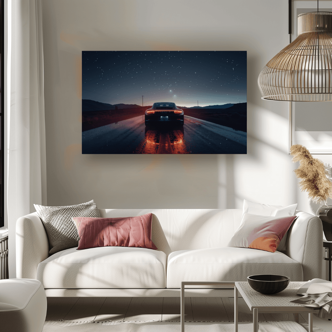 Porsche Porsche Under the Stars – Night Drive Canvas