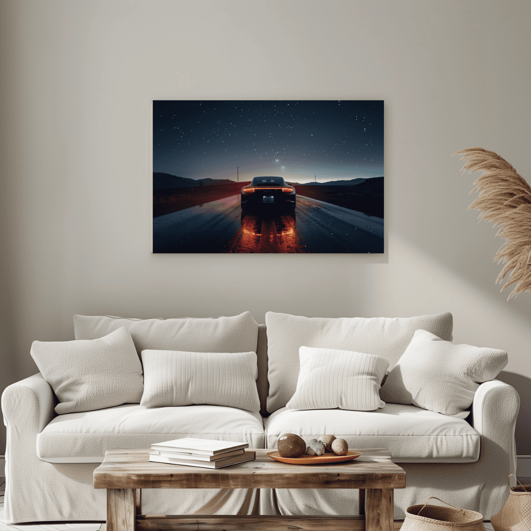 Porsche Porsche Under the Stars – Night Drive Canvas
