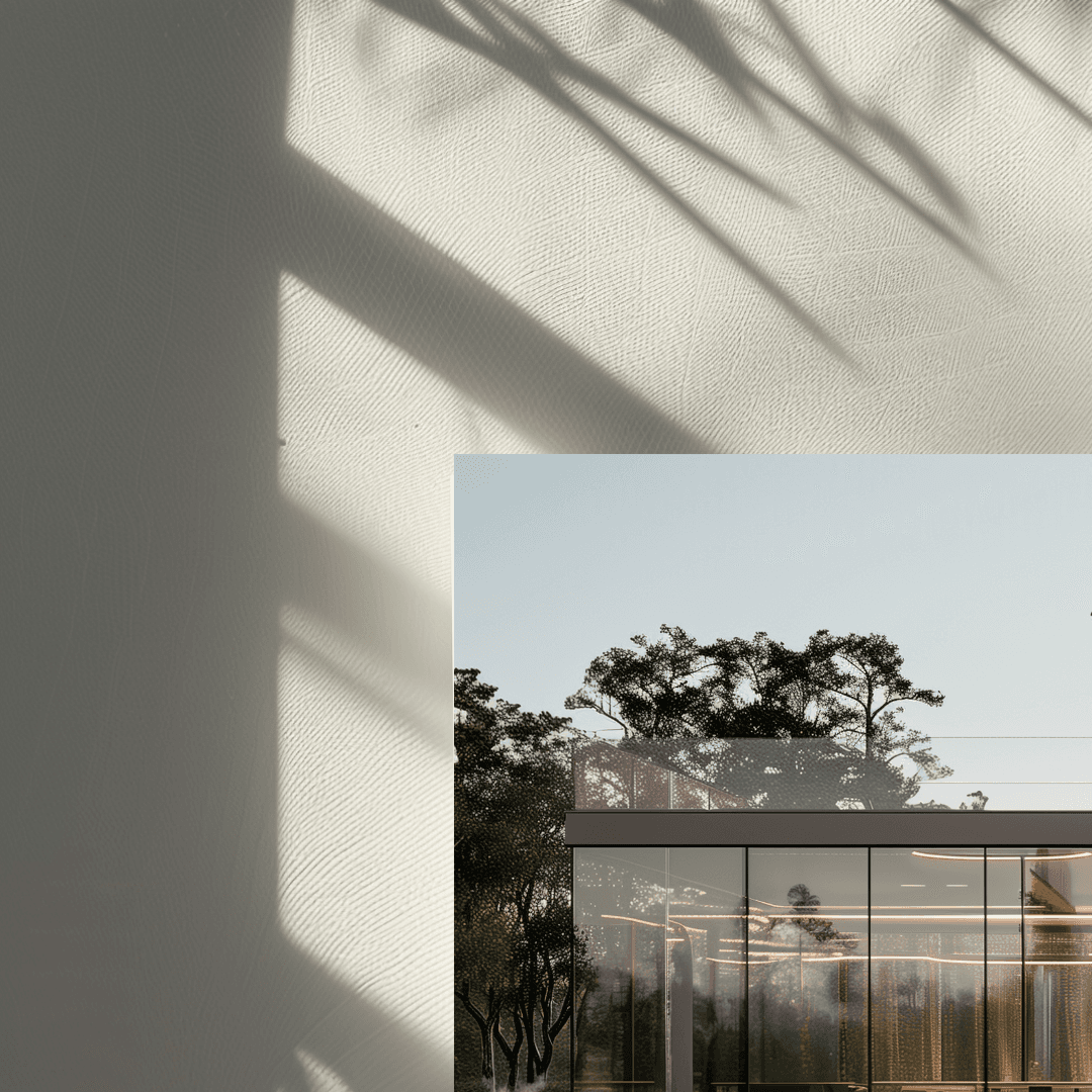 Porsche Black Porsche – Modern Villa Reflection Canvas