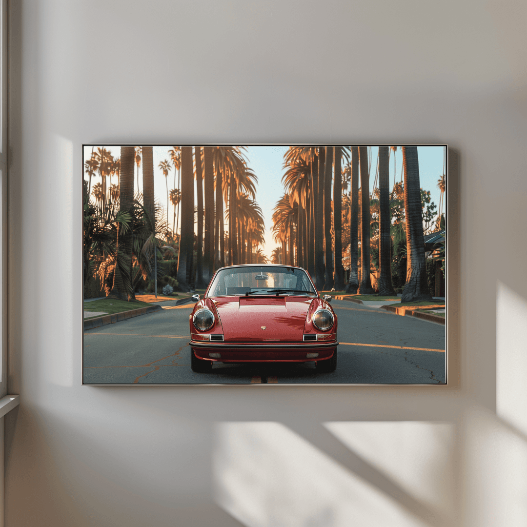 Porsche Vintage Porsche – Palm Drive Canvas