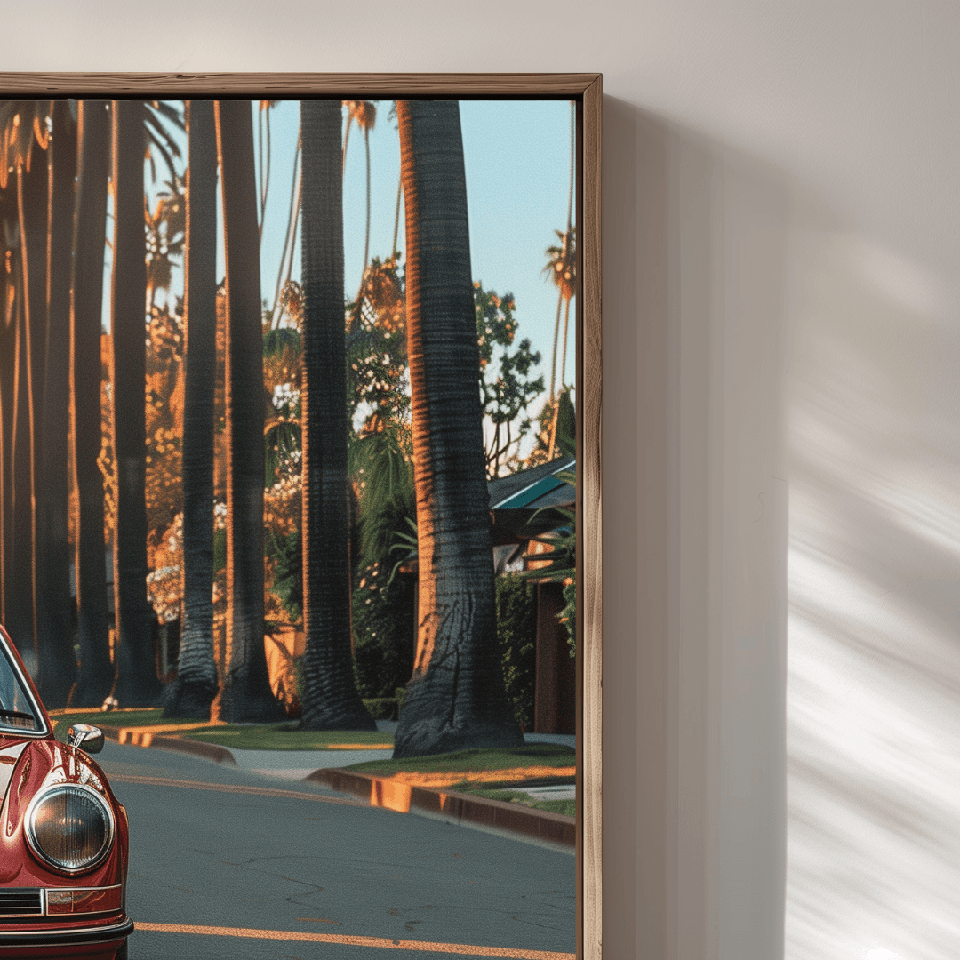 Porsche Vintage Porsche – Palm Drive Canvas